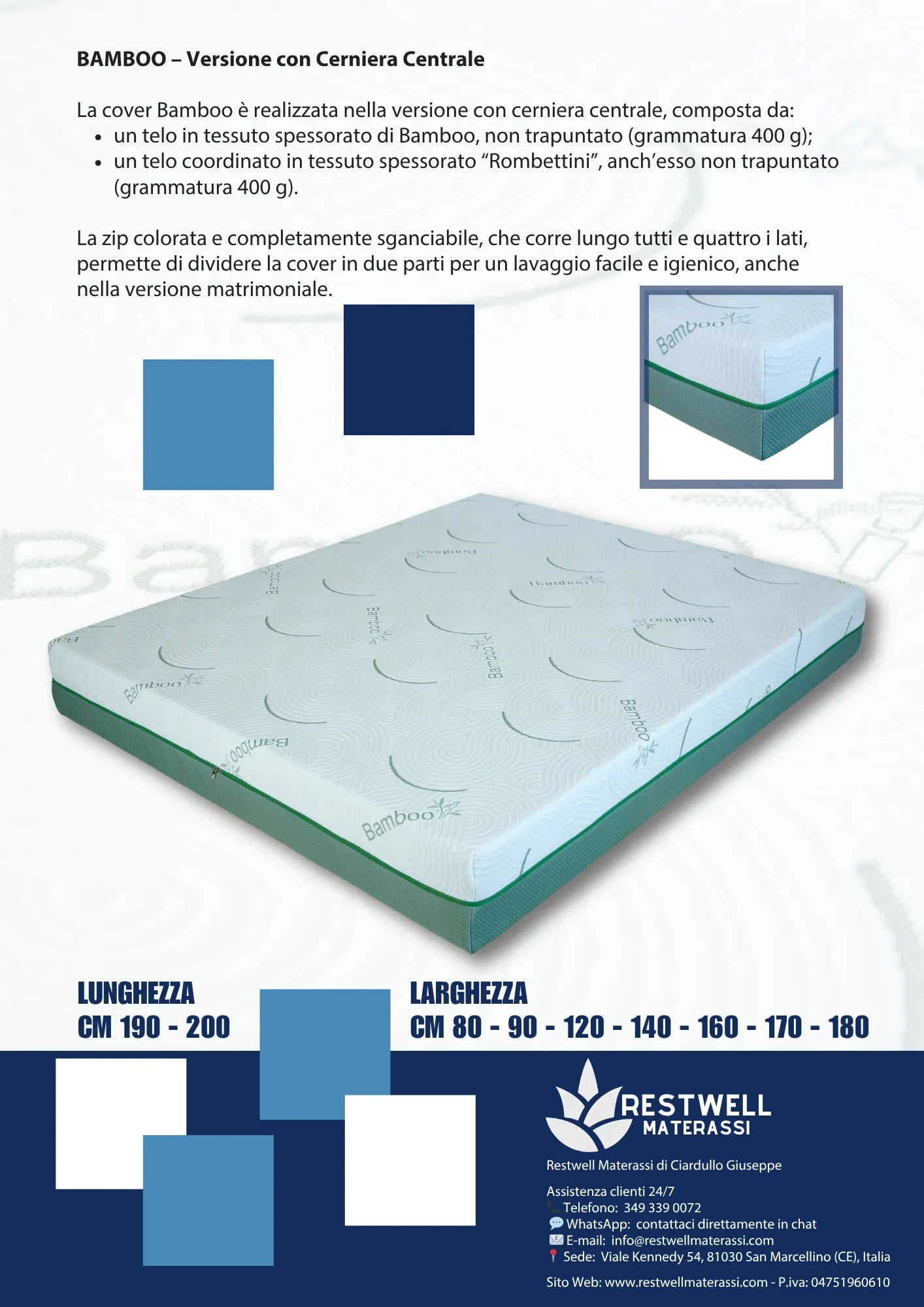 Materasso "Bamboo" RUBINO