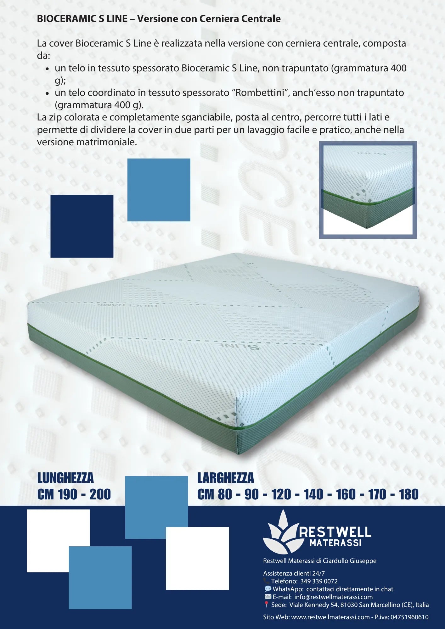 Materasso "Bioceramic S Line"