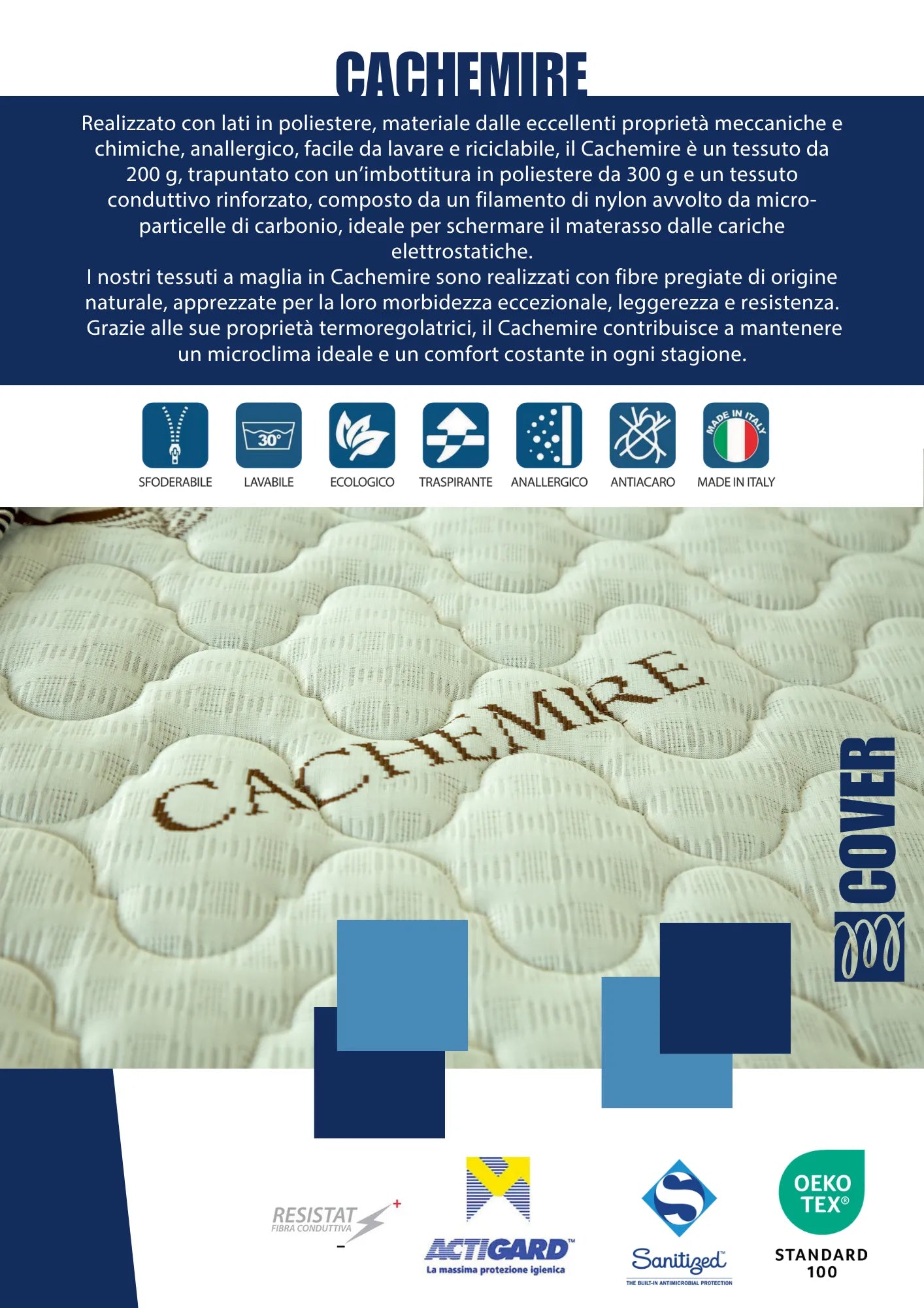 Materasso "Cachemire" ZAFFIRO AIRFRESH