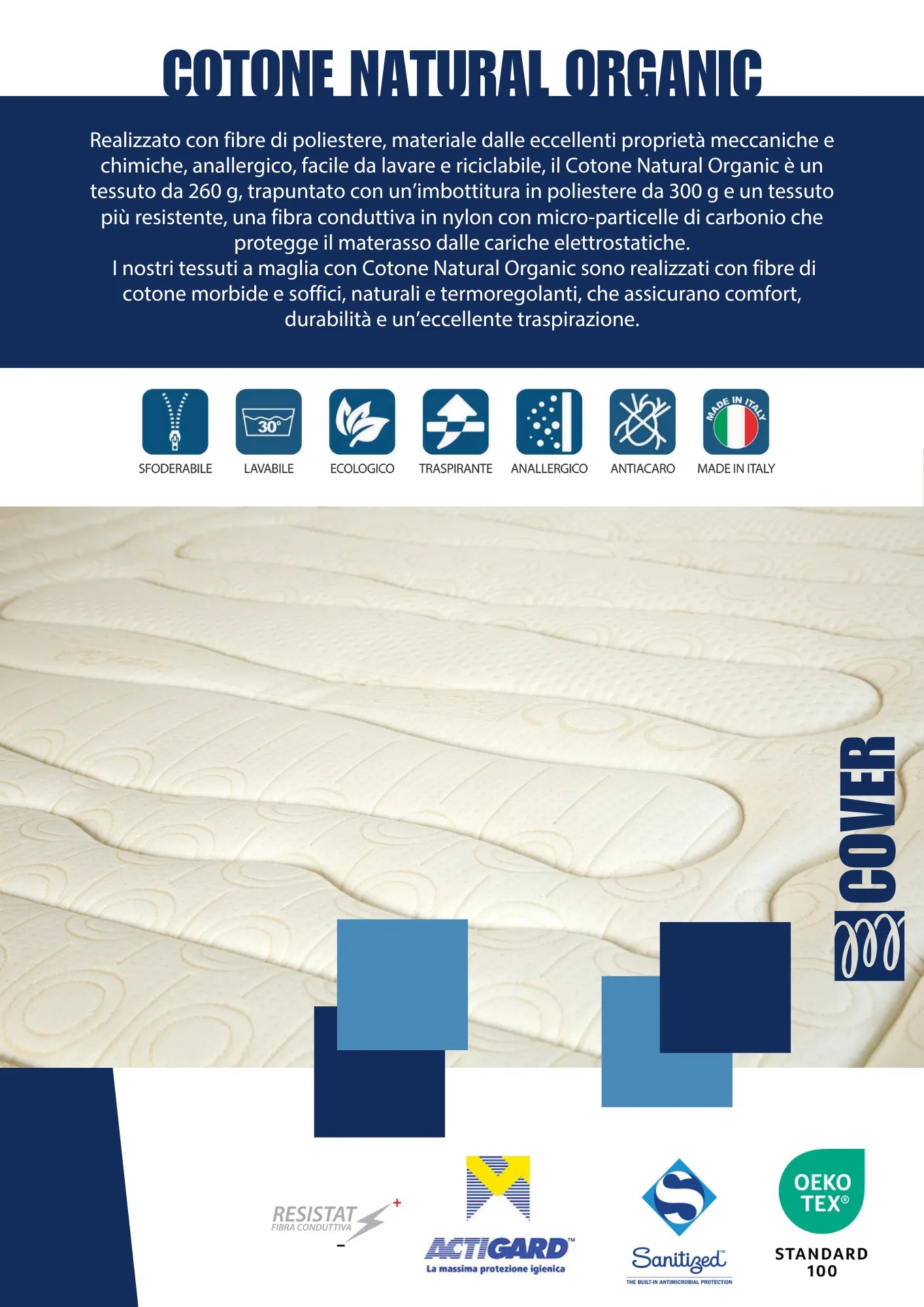Materasso "Cotone Natural Organic"