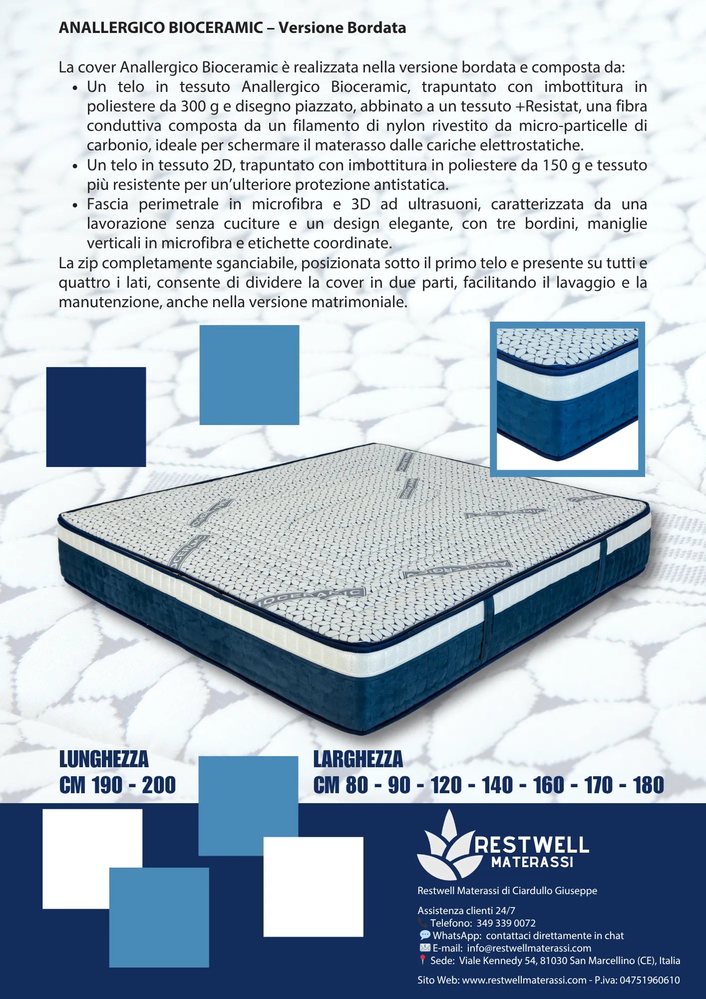Materasso "Anallergico Bioceramic"