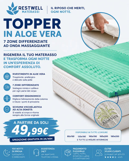 Topper in Aloe Vera