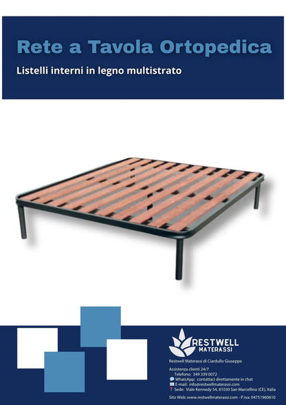 Rete a Tavola Ortopedica Matrimoniale